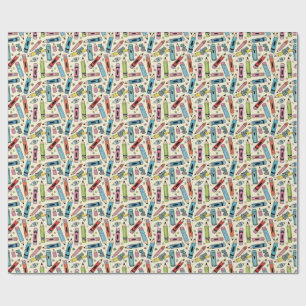 Papel De Presente padrão de lápis