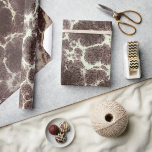 Papel De Presente Padrão de Lava Elegante do ModCentury Giraffe