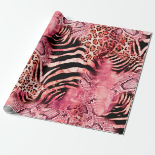 Papel De Presente Padrão de leopardo sem costura, zebra abstrato. le