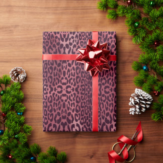 Papel De Presente Padrão de leopardo simétrico contínuo