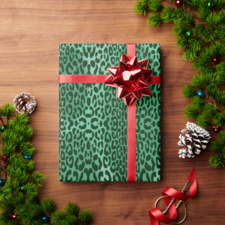 Papel De Presente Padrão de leopardo simétrico contínuo