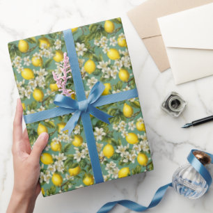 Papel De Presente Padrão de Limões