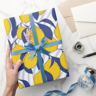 Papel De Presente Padrão de Limões