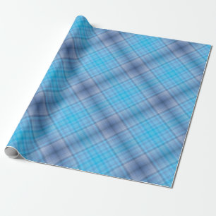 Papel De Presente Padrão de Listras Azul Colorido de Inverno Primave