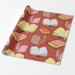 Papel De Presente Padrão de livro