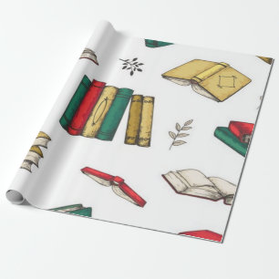 Papel De Presente Padrão de livro