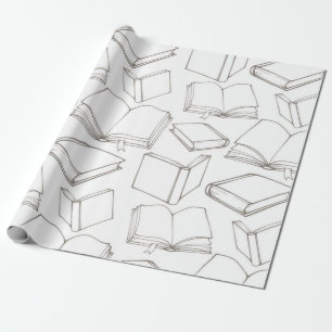 Papel De Presente Padrão de livro
