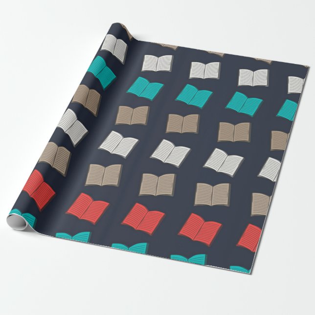 Papel De Presente Padrão de livro (Desenrolado)