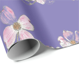 Papel De Presente Padrão de madeira no papel de enrolamento