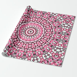 Papel De Presente Padrão de mandala redonda no estilo vitrine de vi