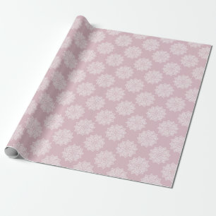 Papel De Presente Padrão de mandala rosa claro feminino e elegante