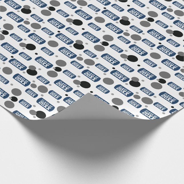 Papel De Presente Padrão de Marinho azul "Classe de" Cachorro e Pont (Ponta)