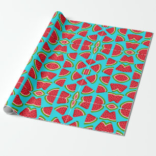 Papel De Presente padrão de melancia divertida
