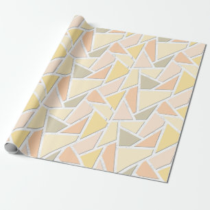 Papel De Presente Padrão de mosaico amarelo-limão