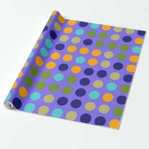 Papel De Presente Padrão de Mosaico de Bolinhas Chic nº 6