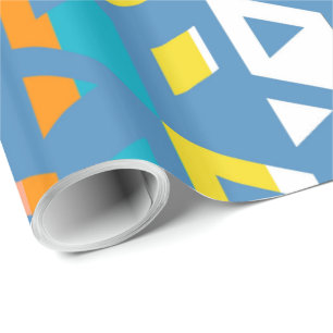 Papel De Presente Padrão de Mosaico Geométrico Decorativo #5