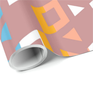 Papel De Presente Padrão de Mosaico Geométrico Decorativo #6