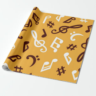Papel De Presente Padrão de música