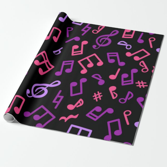 Papel De Presente Padrão de música (Desenrolado)