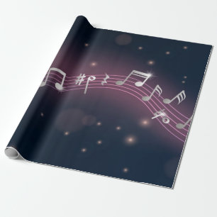 Papel De Presente Padrão de música
