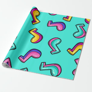Papel De Presente Padrão de música
