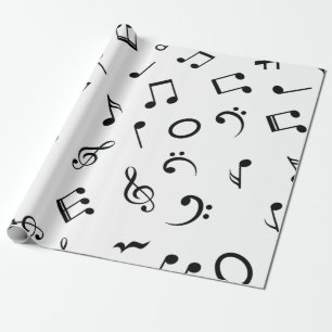 Papel De Presente Padrão de música