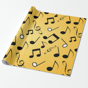 Papel De Presente Padrão de música