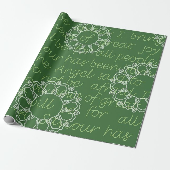 Papel De Presente Padrão de Natal  (Desenrolado)