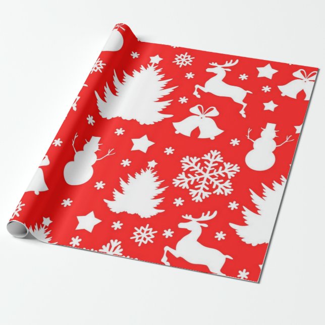 Papel De Presente Padrão de Natal (Desenrolado)