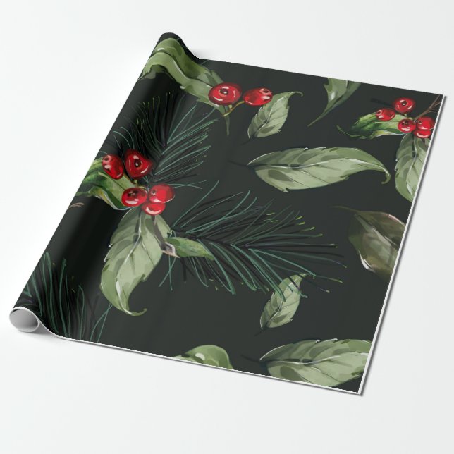 Papel De Presente Padrão de Natal (Desenrolado)