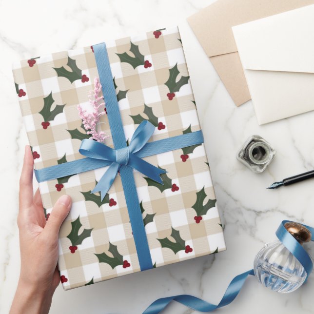 Papel De Presente Padrão de Natal Cozy (Presentear)