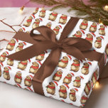 Papel De Presente Padrão de Natal de Capybara Cute<br><div class="desc">Este design foi criado através da arte digital. Pode ser personalizado clicando no botão personalizar e adicionando um nome, iniciais ou palavras favoritas. Entre em contato comigo em colorflowcreations@gmail.com se você quiser usar este design em outro produto. Veja mais das minhas criações ou siga-me em www.facebook.com/colorflowcreations, www.instagram.com/colorflowcreations, www.twitter.com/colorflowart e www.pinterest.com/colorflowcreations....</div>