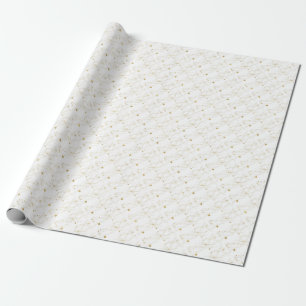 Papel De Presente Padrão de Natal de Estrelas Brilhantes