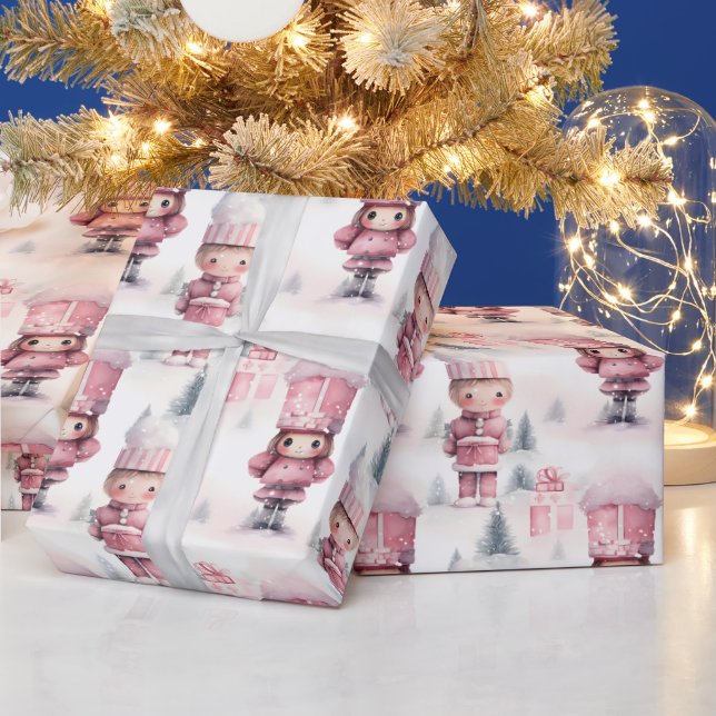 Papel De Presente Padrão de Natal do Cutcracker (Feriados)