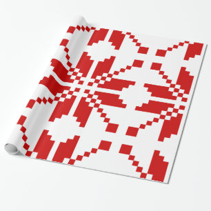 Papel De Presente Padrão de Natal do Floco de Neve do Natal