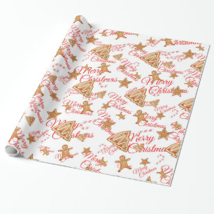 Papel De Presente Padrão de Natal do pão-de-açúcar