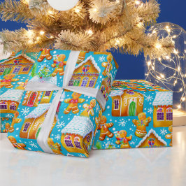 Papel De Presente Padrão de Natal do pão-de-açúcar