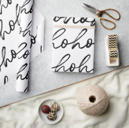 Papel De Presente Padrão de Natal HoHo