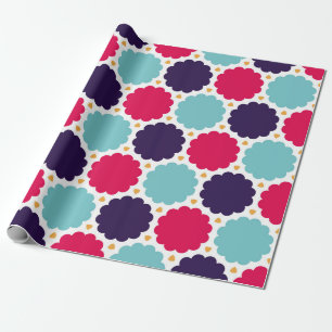 Papel De Presente  padrão de nuvem de geometria colorida moderno, se
