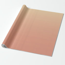 Papel De Presente Padrão de Ombre Laranja