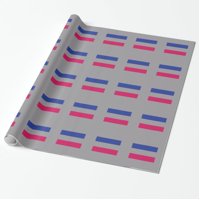 PAPEL DE PRESENTE PADRÃO DE ORGULHO ANDRÓGINO (Desenrolado)