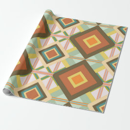 Papel De Presente Padrão de Ouros de Arte Pop da Região Sudoeste