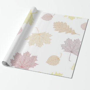 Papel De Presente Padrão de outono