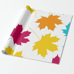 Papel De Presente Padrão de outono