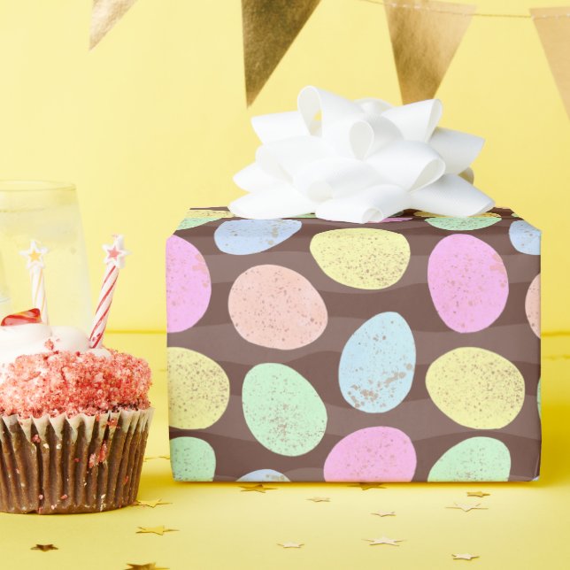 Papel De Presente Padrão de Ovos de Páscoa Doces (Festa de aniversário)