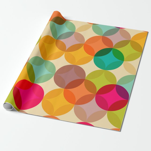 Papel De Presente Padrão de padrões sem descontinuidades de abstrato (Desenrolado)