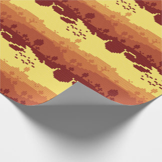Papel De Presente Padrão de Paisagem em Pixel