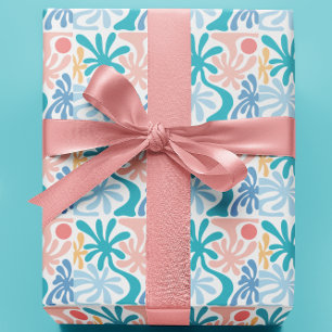 Papel De Presente Padrão de Palmeira Tropical Festa de Verão