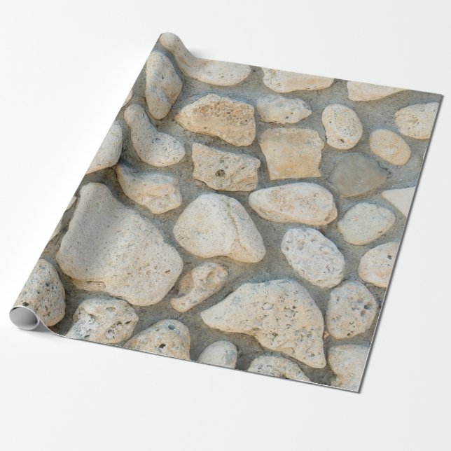 Papel De Presente Padrão de Pebble (Desenrolado)