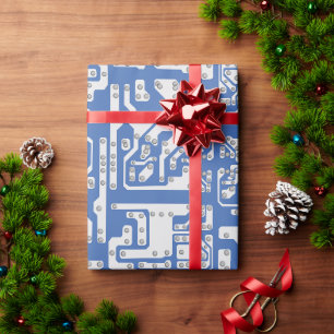 Papel De Presente padrão de placa de circuito